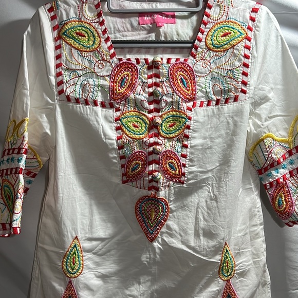 MO-KA Colorful Embroidery throughout the dress, Size S - Picture 2 of 6